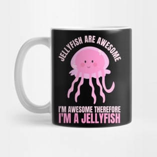 Awesome Jellyfish Girl Ocean Creature Lover Mug